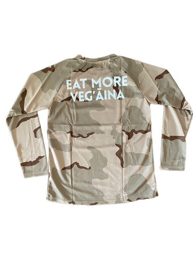 Eat More Veg’āina camo longsleeve