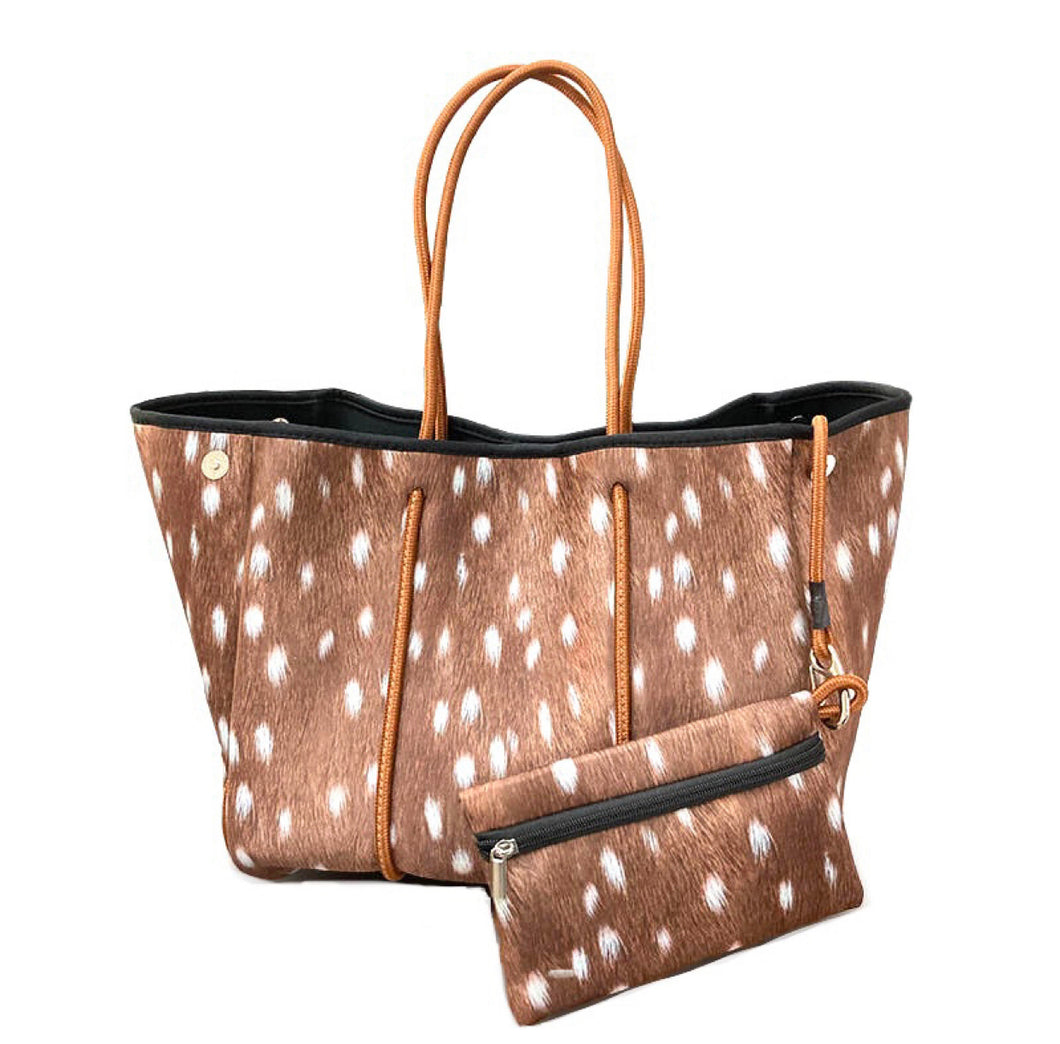 Deer and Camo Tote